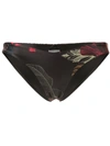 Duskii Fleur Deep V Bikini Bottoms In Multicolour
