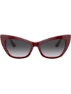 DOLCE & GABBANA CAT EYE FRAME SUNGLASSES