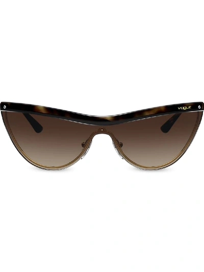 Vogue Eyewear Sky High Cat-eye Frame Sunglasses In Brown