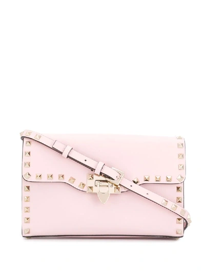 Valentino Garavani Garavani Rockstud Crossbody Bag In Purple