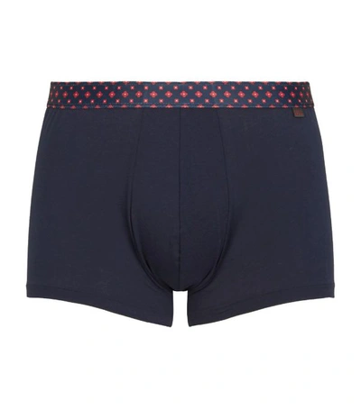 Derek Rose Stretch-cotton Boxer Briefs In Blue