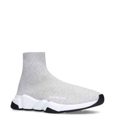 Balenciaga Speed Knit Sock Sneaker In Grey