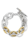 Ippolita Sterling Silver & 18k Yellow Gold Chimera Bastille Bracelet In Silver