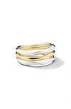 Ippolita Chimera Classico Triple Band Stack Ring In Silver