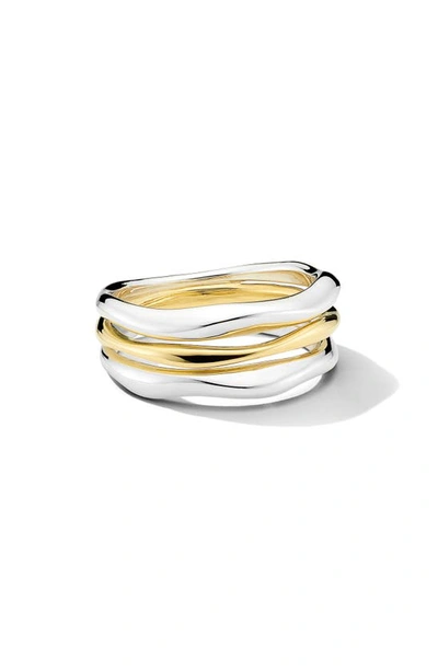 IPPOLITA CHIMERA CLASSICO TRIPLE BAND STACK RING,SGR976