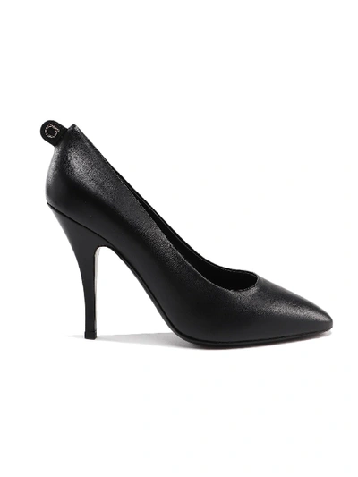 Ferragamo Judy Leather Pumps In Nero