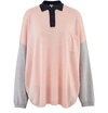 LOEWE OVERSIZED LONG-SLEEVED POLO SHIRT,S3109940SM/7627