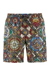 DOLCE & GABBANA PRINTED SWIM SHORTS,11191495