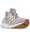 Adidas Originals Adidas Women's Ultraboost 4.0 Running Shoes In White Size 8.0 Knit In Clear Mint/raw White/carb