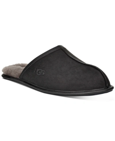 Ugg Men's Scuff Leather Loafers In Black