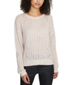 Sanctuary Hole In One Pointelle Sweater In Light Pearl