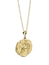 AZLEE LIMITED EDITION APHRODITE LARGE DIAMOND COIN NECKLACE,N645-G18-20