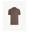 Allsaints Parlour Cotton-blend Polo-shirt* In Olive Green