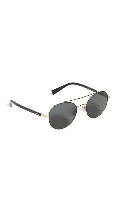 Dolce & Gabbana 0dg2245-sunglasses In Gold/matte Black/grey