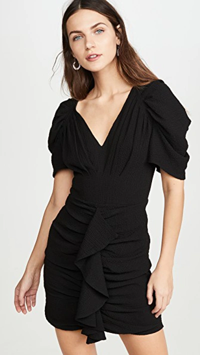 C/meo Collective C/meo Soaked Ruffle Minidress In Black