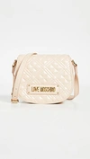 MOSCHINO QUILTED SADDLE BAG
