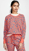 SUNDRY ABSTRACT DOT FITTED SWEATSHIRT