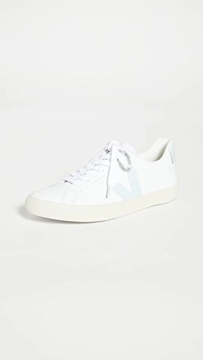 Veja Esplar Low-top Leather Sneakers In Extra White
