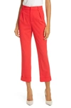 ALICE AND OLIVIA ARDELL HIGH WAIST CROP PANTS,CC912202102