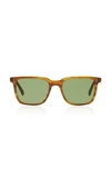 OLIVER PEOPLES LACHMAN OVERSIZED SQUARE-FRAME ACETATE SUNGLASSES,773916