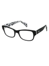 Aqs Tobi 50mm Optical Glasses In Black