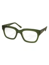 Aqs Women's Malcolm 48mm Eyeglasses In Green
