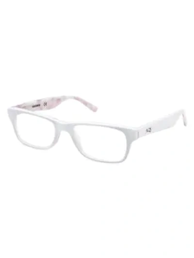 Aqs Women's Dru 48mm Square Optical Glasses In White