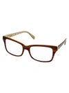 AQS SYLVESTER 51MM SQUARE OPTICAL GLASSES,0400012104418
