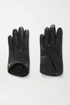 BALENCIAGA EMBELLISHED LEATHER GLOVES