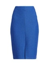 ST JOHN Shantung Ottoman Knit Pencil Skirt