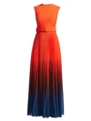 SOLACE LONDON WILLOW HIGH-NECK BELTED MAXI DRESS,400011945800