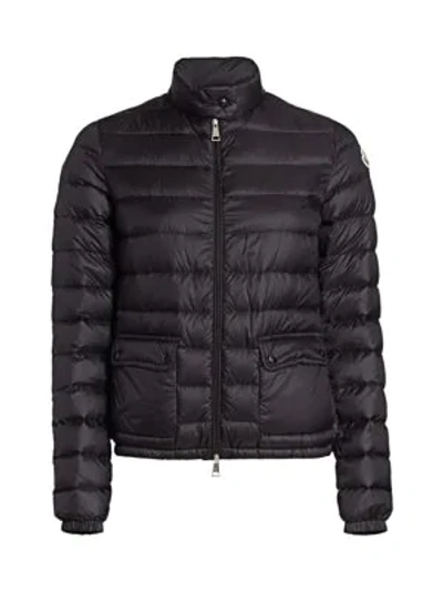 Moncler Lans Down Puffer Jacket In Black