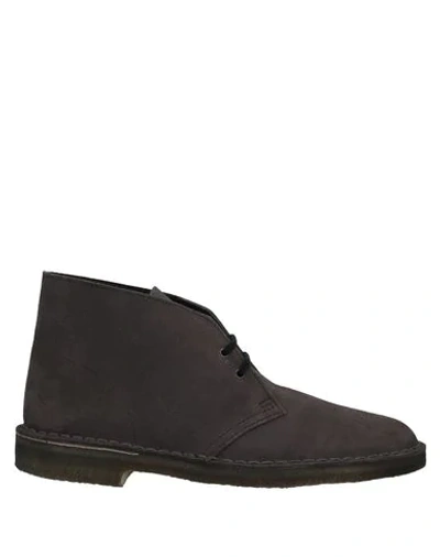 Clarks Originals Boots In Grey