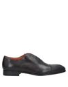 Santoni Lace-up Shoes In Dark Brown
