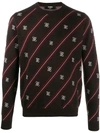 FENDI STRIPE PRINTED SWEATER