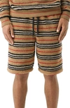 BURBERRY HOWELL STRIPE FLEECE SHORTS,8023353