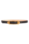 VERSACE MEDUSA MEDALLION LEATHER BELT,DCDG906DV3T