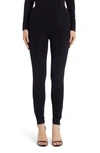 VERSACE ANKLE ZIP HIGH WAIST SKINNY PANTS,A83568A216694