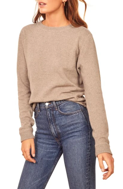 Reformation Cashmere Blend Sweater In Oatmeal ModeSens