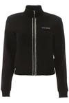 MIU MIU ZIPPED SWEATSHIRT WITH CRYSTALS,201151DFE000005-F0002