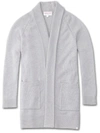 DEREK ROSE DEREK ROSE WOMEN'S CARDIGAN NINA CASHMERE SILVER,1267-NINA001SIL