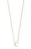 EF COLLECTION 14K DIAMOND MOON CHOKER NECKLACE,794643