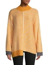 AVANTLOOK HIGHNECK STRIPE SWEATER,0400012064459