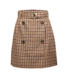 BAUM UND PFERDGARTEN Stacia Skirt in Nougat Check