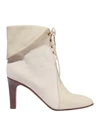 Chloé Ankle Boot In Ivory