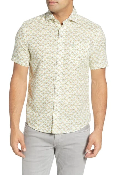 Johnnie-o Hangin' Out Russel Avocado Print Short Sleeve