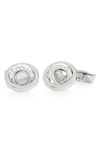 DUNHILL RADIAL GYRO MOTHER-OF-PEARL CUFF LINKS,DU19FUS8225040TU