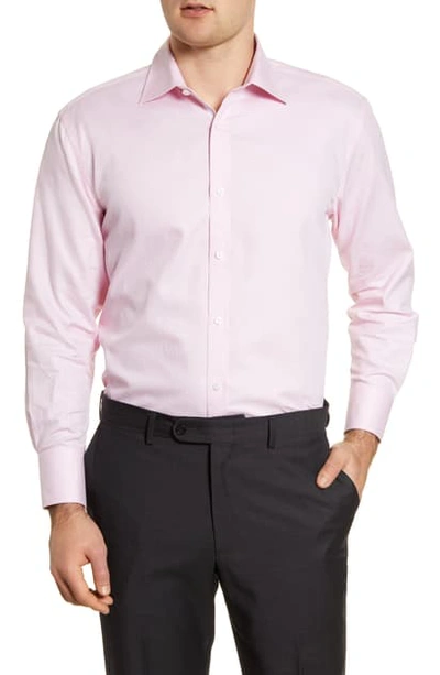 English Laundry Trim Fit Dress Shirt In Pink