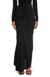 RICK OWENS DRAPED CREPE MAXI SKIRT,RP20S1330CC