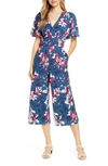 ADELYN RAE SHAYNE FLORAL JUMPSUIT,F911B2016